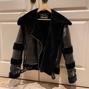 Maniere de Voir faux leather coat